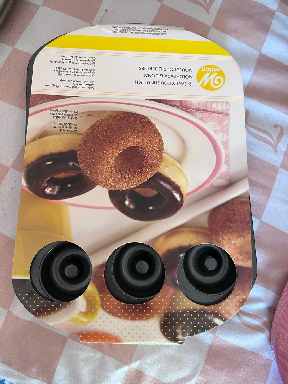 Wilton Black Mini Donut Baking Pan with 3-Cavity Mold